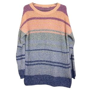 Soft Surroundings Multicolor Striped Sweater